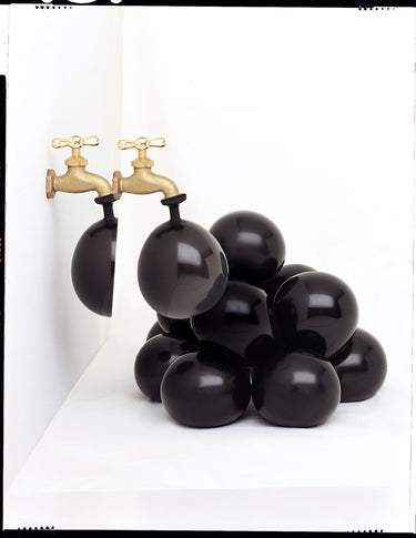Unique - Ballons Bombes à Eau en Forme de Boulet de Canon Noir – 50 unités - Party Shop