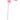 Bâton de berger détachable avec nœud rose – Taille unique