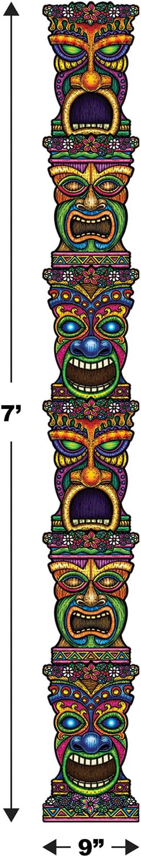 Beistle Co. - Totem Tiki articulé 2,1 m - Party Shop