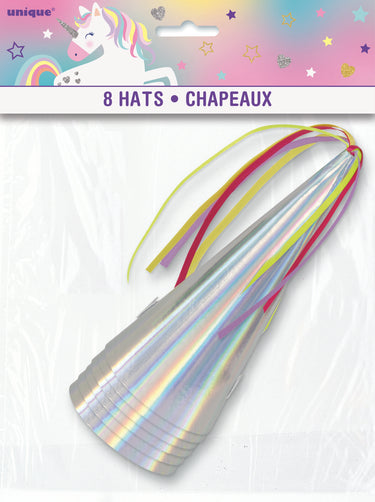 Unique - Chapeaux de fête de licorne galaxie (8) - Party Shop