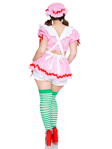 Costume Adulte Berry Babe – Fraise rétro à carreaux vichy