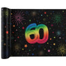 Santex - Chemin De Table Multicouleurs - 60 ans (30cm de long) - Party Shop
