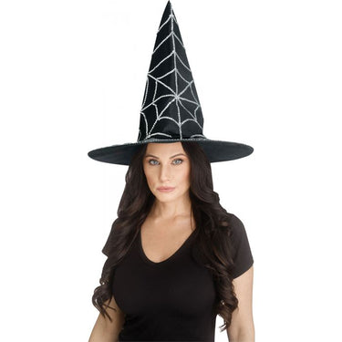 FUN WORLD - Chapeau Adulte de Sorcière avec Pierres Précieuses - Party Shop