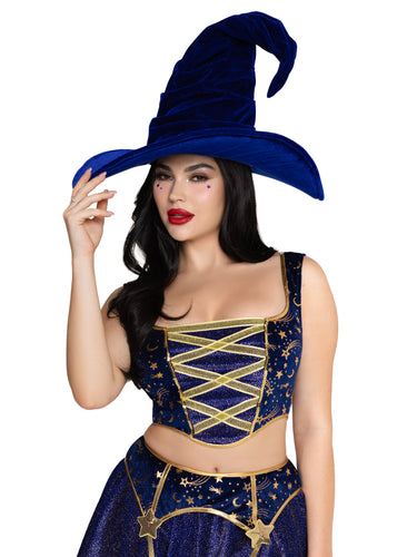 Chapeau de sorcière en velours