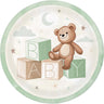 Assiettes 9po en paquet de 8 - Ourson en peluche