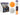 Link Product - Balles de Ping Pong (6) Orange et blanc - Party Shop