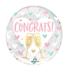 Anagram - Ballon Clearz (Transparent) Rond 18Po - Congrats! - Party Shop