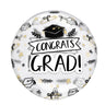 Ballon Clearz (Transparent) Rond 18Po - Congrats Grad!