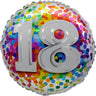 Ballon Mylar 18Po - 18 Ans Confetti