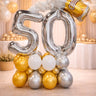 Montage de ballons 50e anniversaire