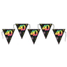 Santex - Bannière 40 ans - Fanions Multicouleurs - Party Shop