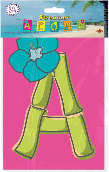 Beistle Co. - Bannière Aloha - Hawaïen Luau - Party Shop