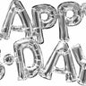 Anagram - Bannière Ballon Mylar lettre Argent - Happy B-Day - Party Shop