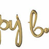 Anagram - Bannière Ballon mini Mylar lettre Or Blanc - Happy B-Day Script - Party Shop