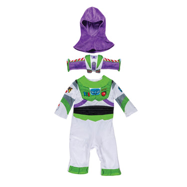 Baby wearing Buzz Lightyear Deluxe Toy Story costume