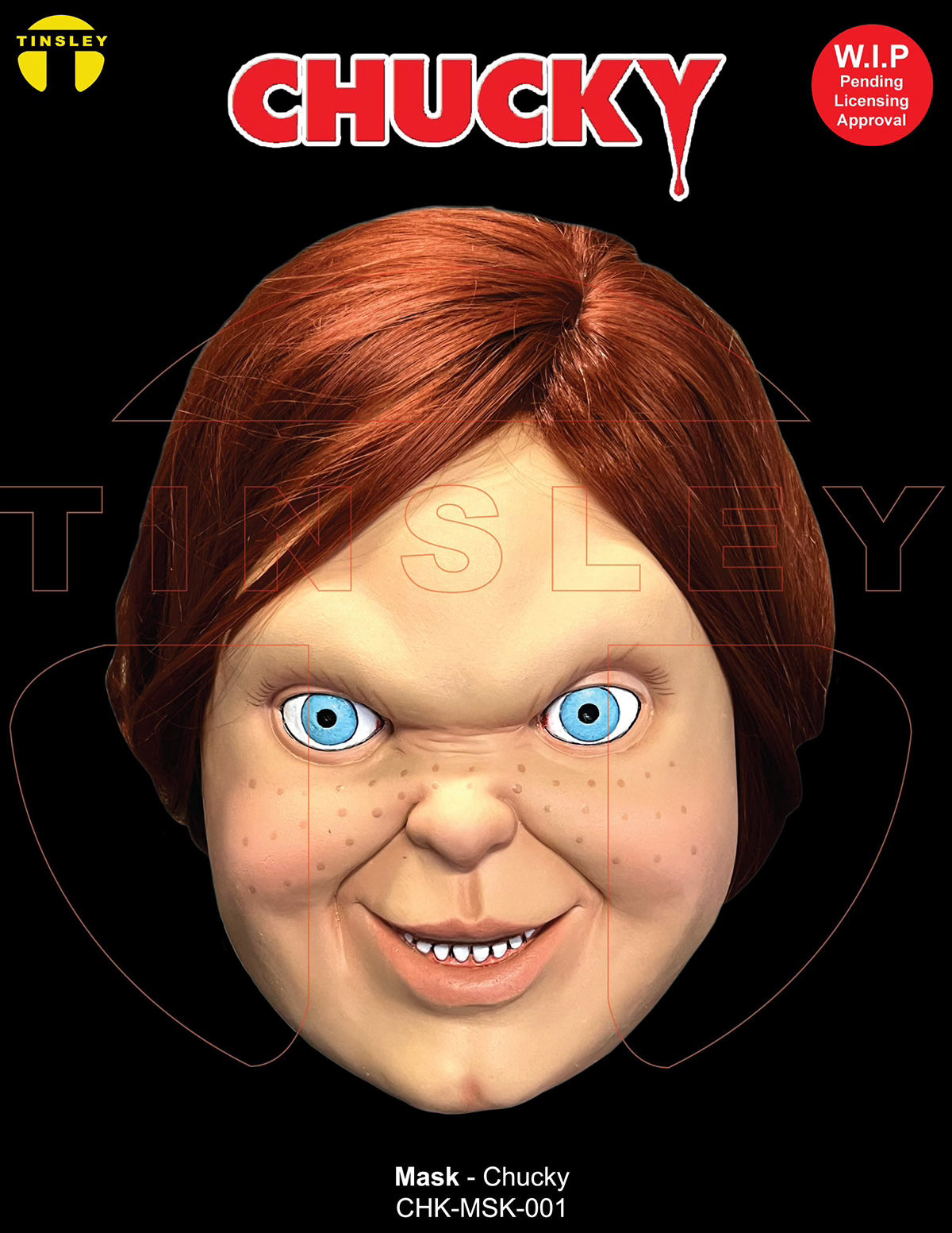 Masque En Latex Tinsley - Chucky Party Shop