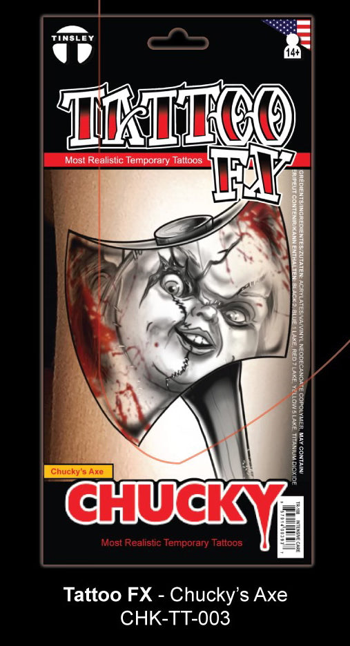 Tatouage Temporaire Fx- Chucky - Party Shop