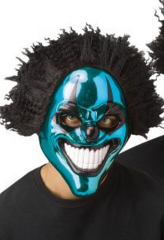 Adult Evil Clown Mask Chrome