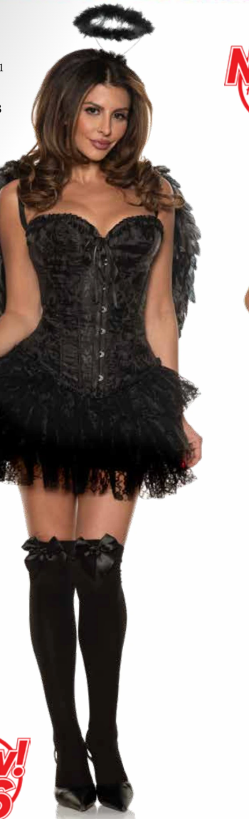 Costume d'ange sexy avec corset pour femme
