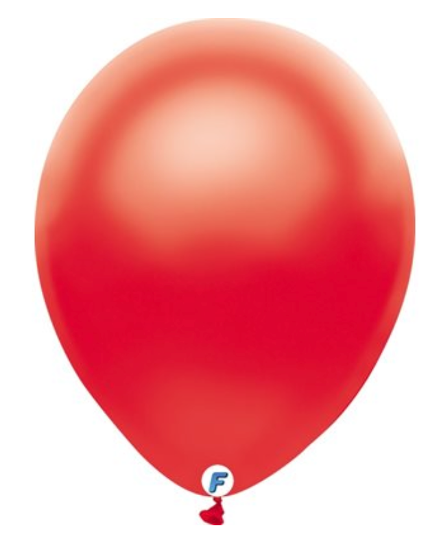 Sac De 50 Ballons Funsational - Rouge Perlé - Party Shop
