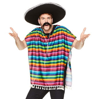 Poncho Mexicain Pour Adulte - Party Shop