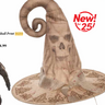 underwraps - Chapeau de Sorcière avec imprimé fantome - Party Shop