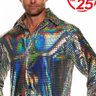 underwraps - Chemise Adulte Homme - Disco Hologram - Party Shop