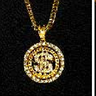 underwraps - Chaîne Collier Pendentif Dollar Doré - Party Shop