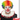 Adult short clown afro wig