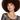Perruque afro géante brune pour adulte