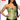 Corset vert en brocart satiné avec dentelle pour adulte