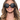 Lunettes d'insecte noires et blanches pour adulte