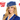 Chapeau d'hôtesse de l'air bleu pour adulte