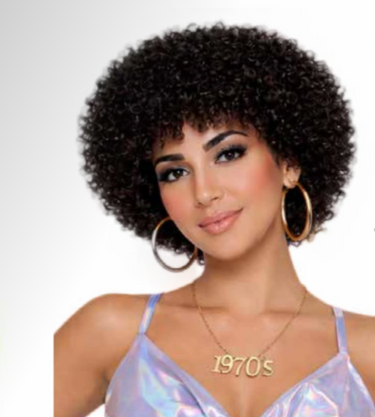 Perruque afro courte noire
