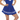 Costume Adulte Cheerladear Bleu