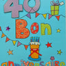Carte de Fête - Bon anniversaire (40 ans)