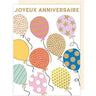 Distribution Incognito - Carte de Fête - Joyeux anniversaire! (ballons) - Party Shop