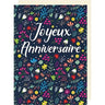 Distribution Incognito - Carte de fête - Joyeux anniversaire (fleurs) - Party Shop