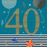 Distribution Incognito - Carte de fête – Happy birthday 40 - Party Shop
