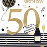 Distribution Incognito - Carte de fête - Happy Birthday - 50 ans - Party Shop