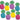 Beistle Co. - Centre de table (8) - Ananas couleurs assorties - Party Shop