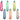 Link Product - Collier hawaïen Luau à pétales de rose pastel – 39,5 po (couleurs assorties : arc-en-ciel et unies) - Party Shop