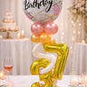 Ballon Happy Birthday pour table