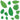 Beistle Co. - Découpes en carton Feuilles (12) - Hawaïen Luau (4po - 12po) - Party Shop