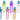 Link Product - Ensemble Luau hibiscus néon 4 pièces – 7 couleurs assorties (bandeau, 2 bracelets de bras et collier) - Party Shop