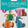 Beistle Co. - Ensemble de 4 centres de table créatures marines, 14 cm - Party Shop