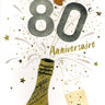 Distribution Incognito - Carte de Fête Géante 9" X 12" - 80e Anniversaire Champagne - Party Shop