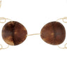 Beistle Co. - Haut de bikini en noix de coco, réglable, naturel/marron - Party Shop