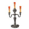 14 inch LED Haunted Mansion candelabra with light up flames
