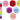 Link Product - Pince Snowball Bush – 4,75 po (diam.) x 2,25 po – couleurs assorties Luau - Party Shop